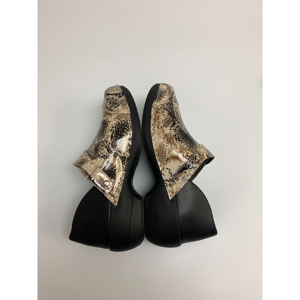 Rocky 4EurSole Serpentine Clogs Snakeskin Print Shoes RKH052 Womens 10-10.5W - Picture 7 of 15